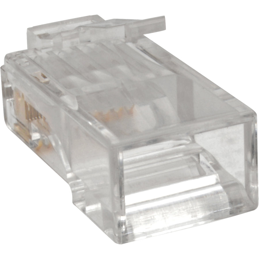 Prise modulaire Tripp Lite by Eaton Cat6 RJ45 pour conducteur UTP à torons ronds, 4 paires, paquet de 100 N230-100-STR