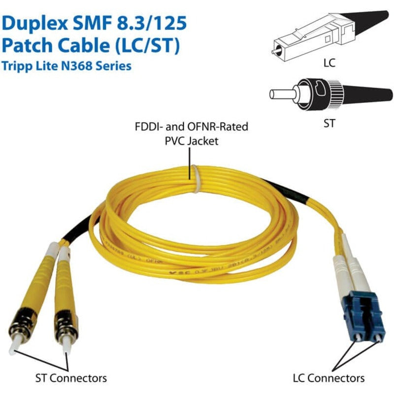 Tripp Lite by Eaton Fiber Optic Duplex Patch Cable N368-10M