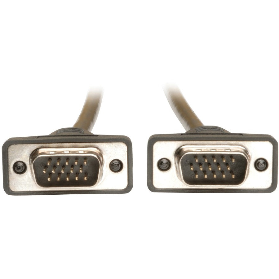 Tripp Lite 3ft VGA Coax Monitor Cable Low Profile with RGB High Resolution HD15 M/M 3' P502-003-SM