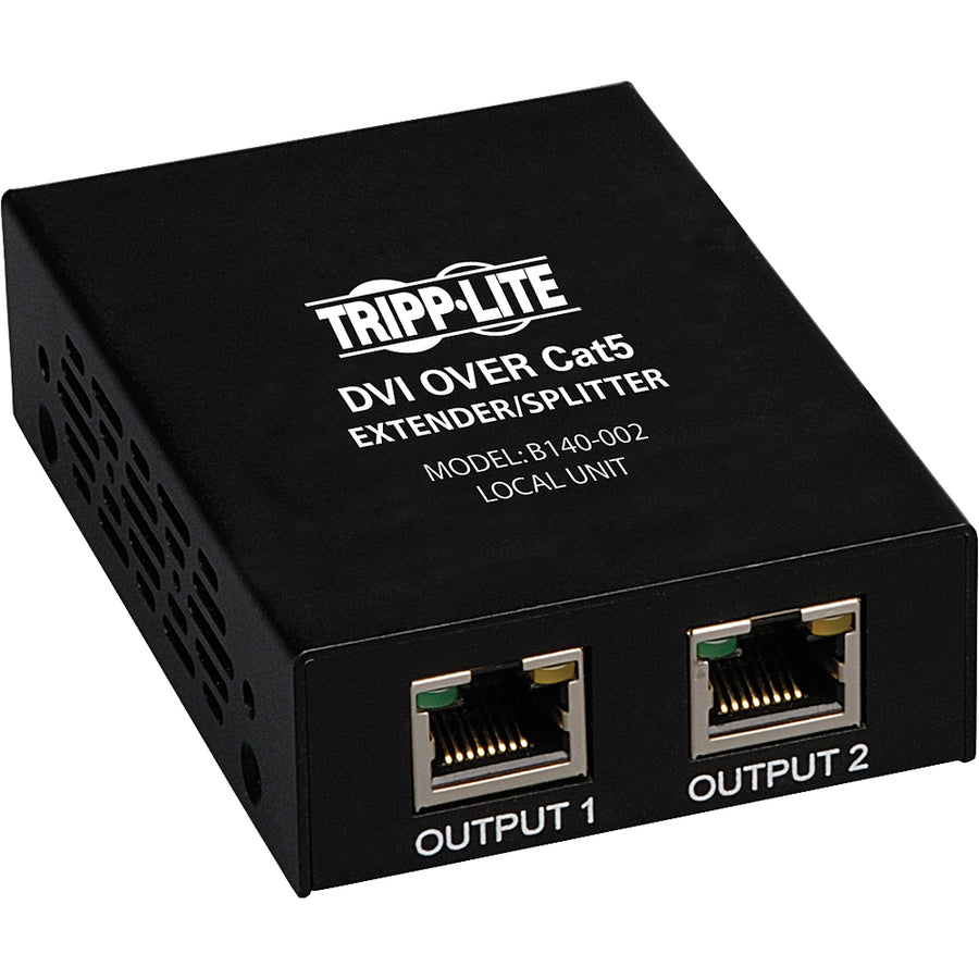 Tripp Lite by Eaton DVI over Cat5 Extender/Splitter, 2-Port Local Transmitter Unit B140-002
