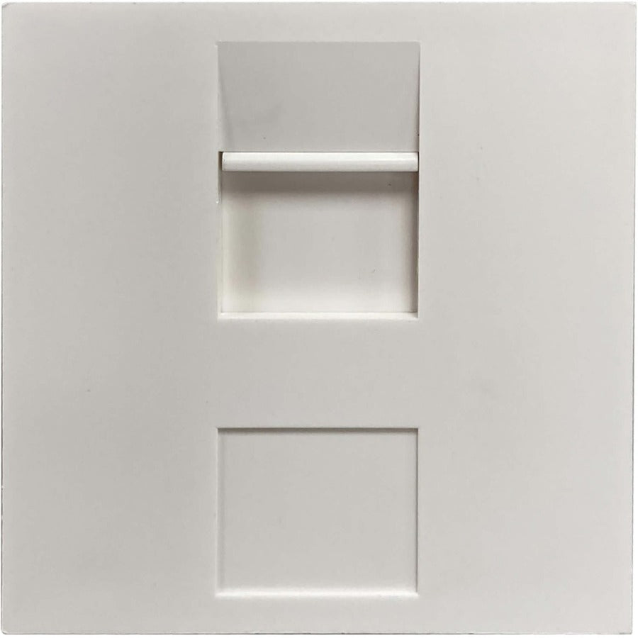 Tripp Lite by Eaton Module à obturateur non chargé à 1 port de style britannique, 50 x 50 mm, blanc N042U-WM1-S