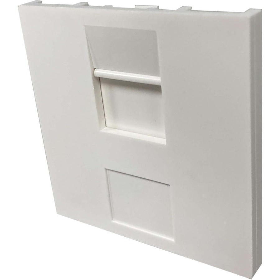 Tripp Lite by Eaton 1-Port UK-Style Unloaded Shuttered Module, 50 x 50 mm, White N042U-WM1-S