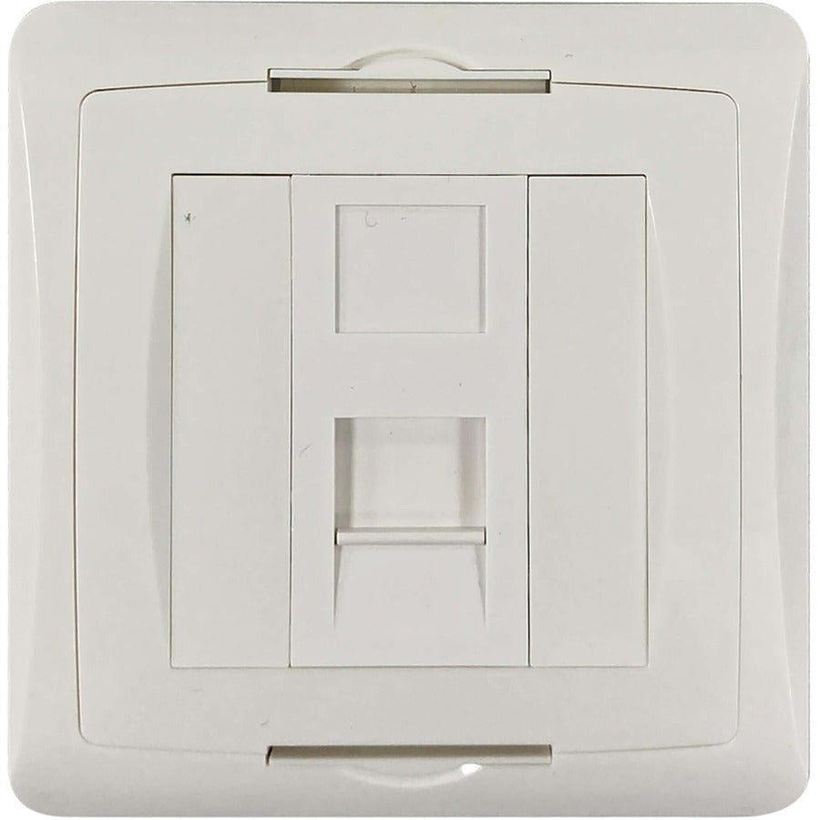 Tripp Lite by Eaton Plaque murale 1 port de style britannique, module à volet non chargé, blanc N042U-WK1-S