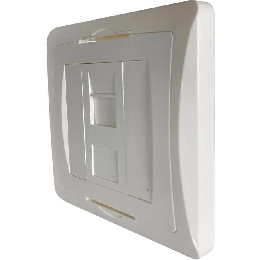 Tripp Lite by Eaton Plaque murale 1 port de style britannique, module à volet non chargé, blanc N042U-WK1-S