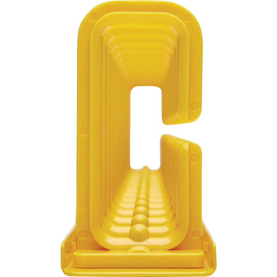 Gestionnaire de câbles vertical Tripp Lite by Eaton - Anneaux flexibles, Jaune, 6 pi (1,8 m) SRCABLERINGVRTF