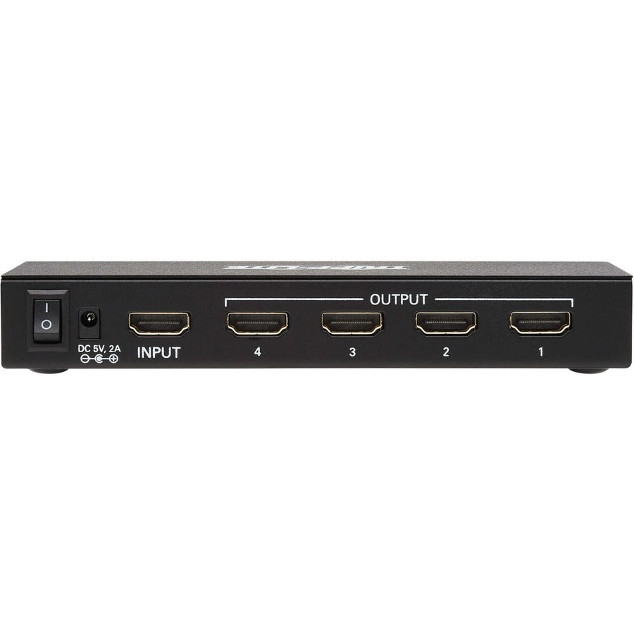 Tripp Lite by Eaton 4-Port HDMI Splitter - UHD 4K, International Plug Adapters B118-004-UHDINT