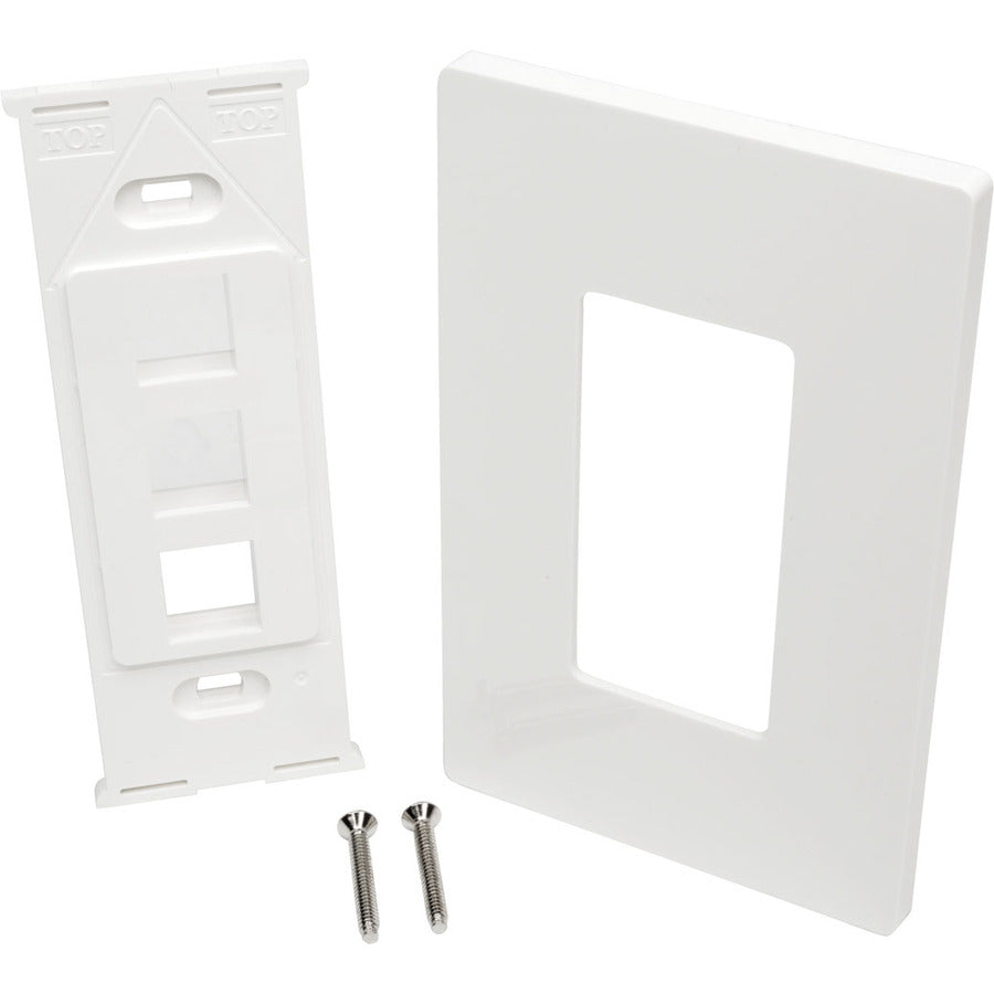 Tripp Lite by Eaton Plaque murale universelle Keystone à 3 ports, blanc N080-103
