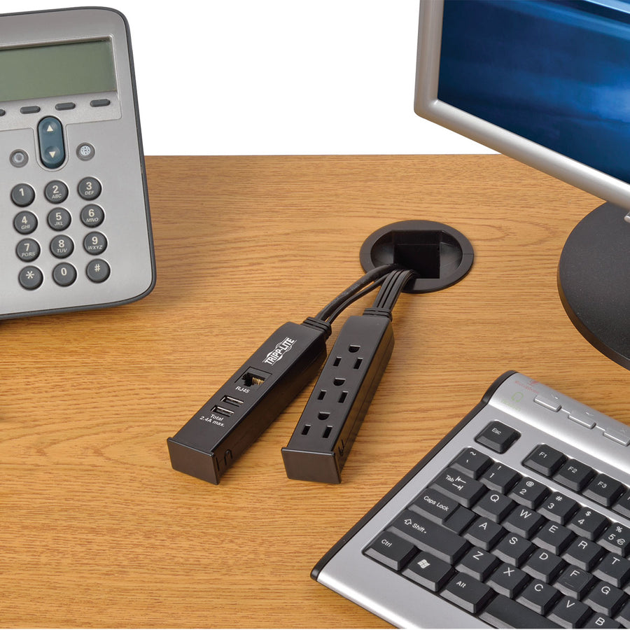 Tripp Lite par Eaton Protégez-le ! Suppresseur/protecteur de surtension à 3 prises TLP310DMUSB TLP310DMUSB