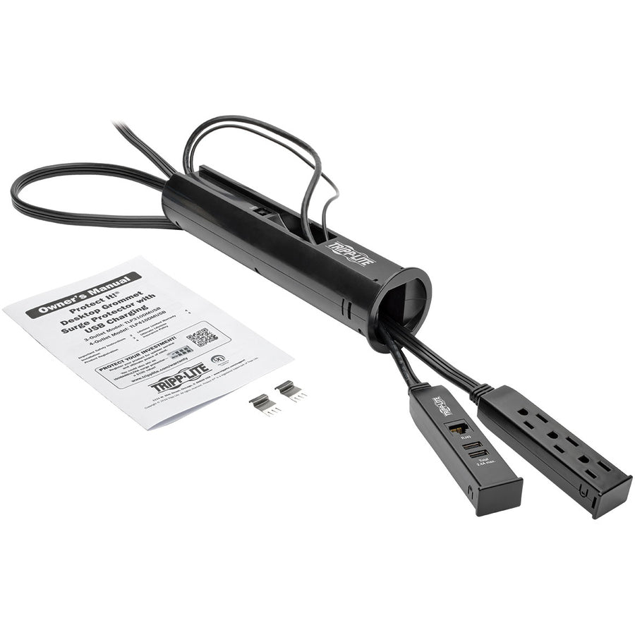 Tripp Lite par Eaton Protégez-le ! Suppresseur/protecteur de surtension à 3 prises TLP310DMUSB TLP310DMUSB