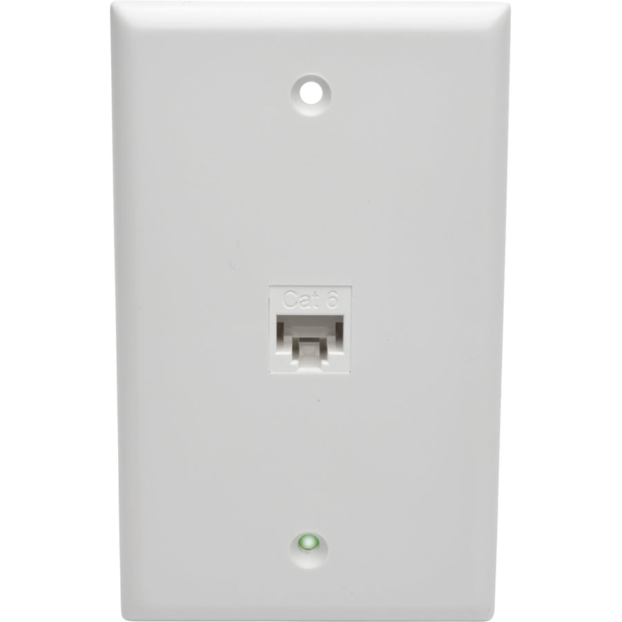 Tripp Lite by Eaton Cat6 Straight-Through Modular In-Line Snap-In Coupler (RJ45 F/F), White N235-001-WH