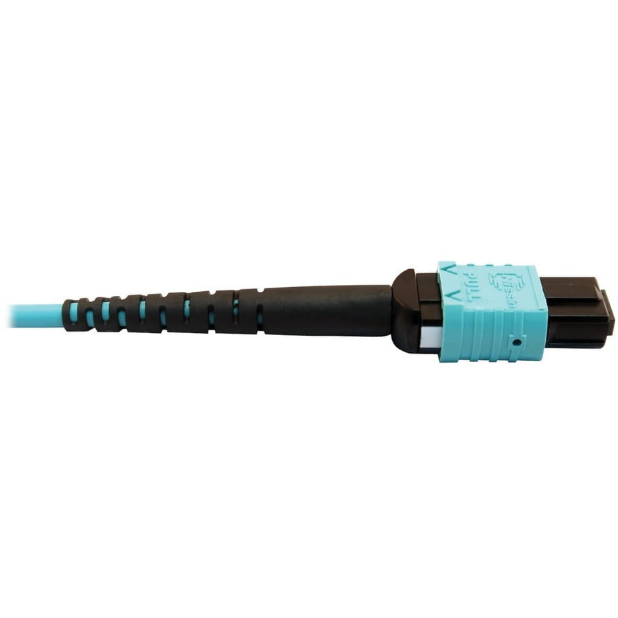 Tripp Lite by Eaton N846D-10M-24AAQ 400G Multimode 50/125 OM4 Fiber Optic Cable, Aqua, 10 m N846D-10M-24AAQ