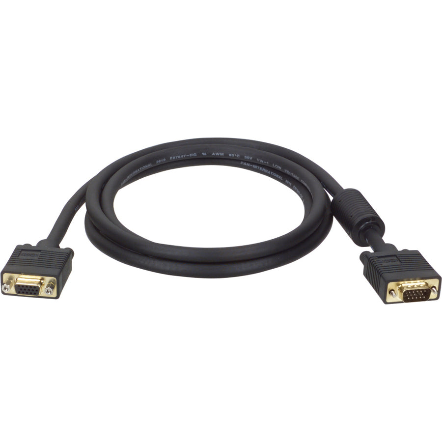 Câble d'extension pour moniteur coaxial VGA Tripp Lite de 75 pieds avec RVB haute résolution HD15 M/F 75' P500-075