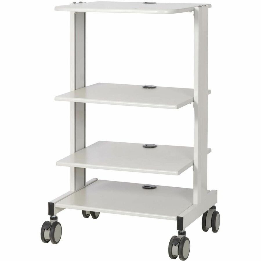 Tripp Lite by Eaton Mobile Workstation with Adjustable Shelves, Locking Casters, TAA WWSSRSTAA