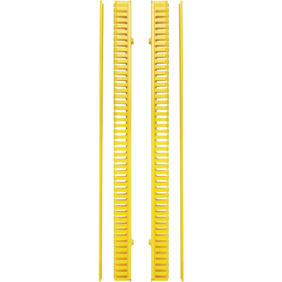 Tripp Lite by Eaton Vertical Cable Manager - Finger Duct with Cover, Yellow, 6 ft. (1.8 m) SRCABLEDUCTVRTF