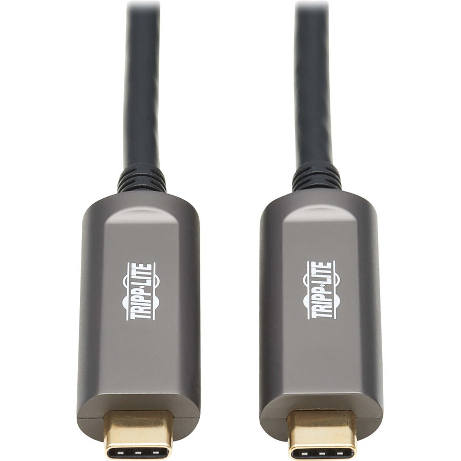 Tripp Lite by Eaton USB 3.2 Gen 2 Fiber Active Optical Cable, M/M, 15 m (49 ft.) U420F-15M-D3