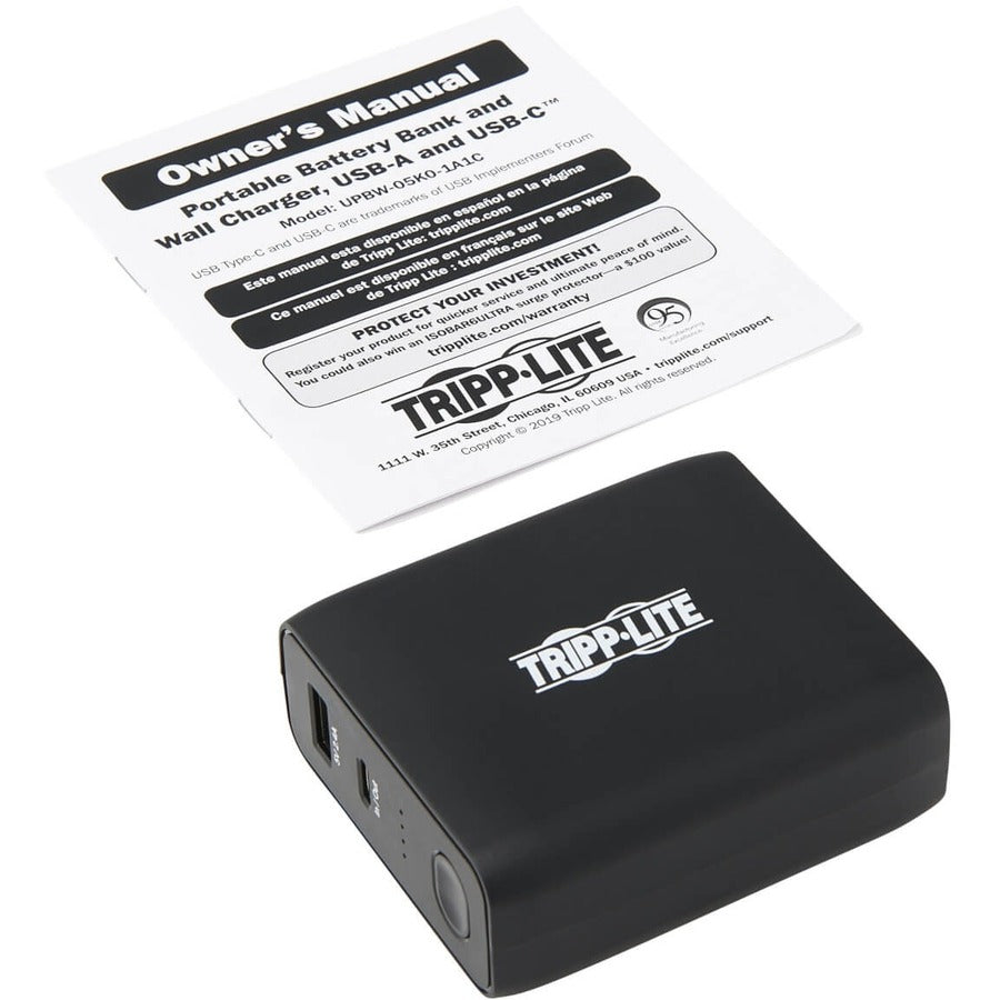 Tripp Lite by Eaton 5000mAh Power Bank UPBW-05K0-1A1C