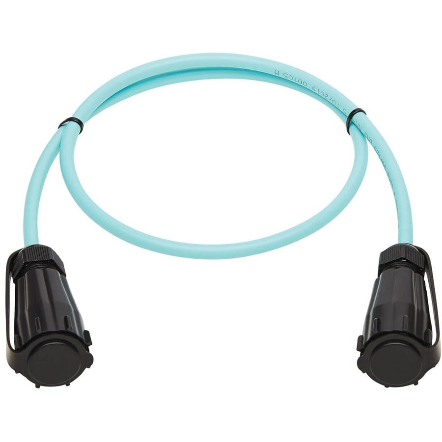 Tripp Lite by Eaton N820-10M-IND Câble de brassage fibre multimode duplex 50/125 OM3 10 Go, Aqua, 10 m N820-10M-IND