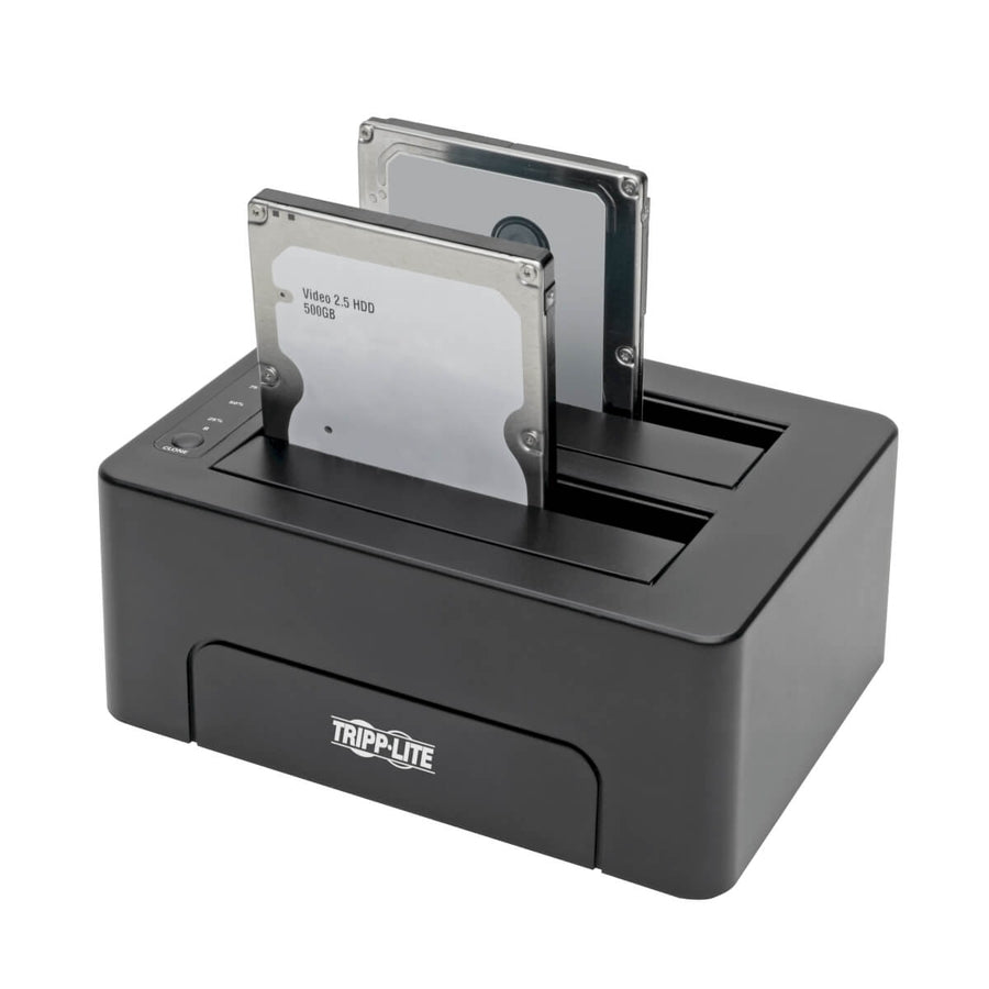 Tripp Lite by Eaton Quick Dock U439-002-CG2 Station d'accueil pour lecteur - Interface hôte USB 3.1 Type C - Prise en charge UASP externe - Noir U439-002-CG2
