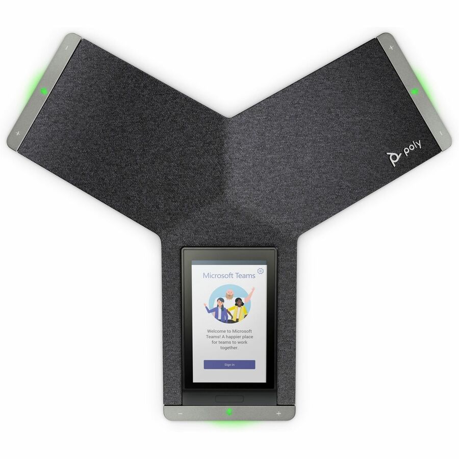Station de conférence IP Poly Trio C60 - Avec/sans fil - Bluetooth, Wi-Fi - De table - Noir - Conforme TAA 849B1AA#ABA