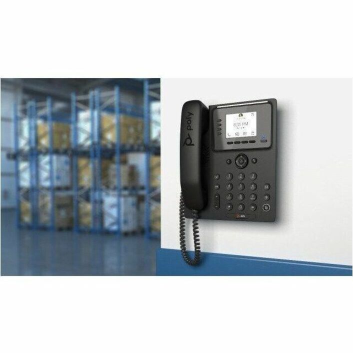 Téléphone IP Poly CCX 350 - Filaire - Filaire - Bureau, Montage mural - Noir 8F3G3AA#ABA