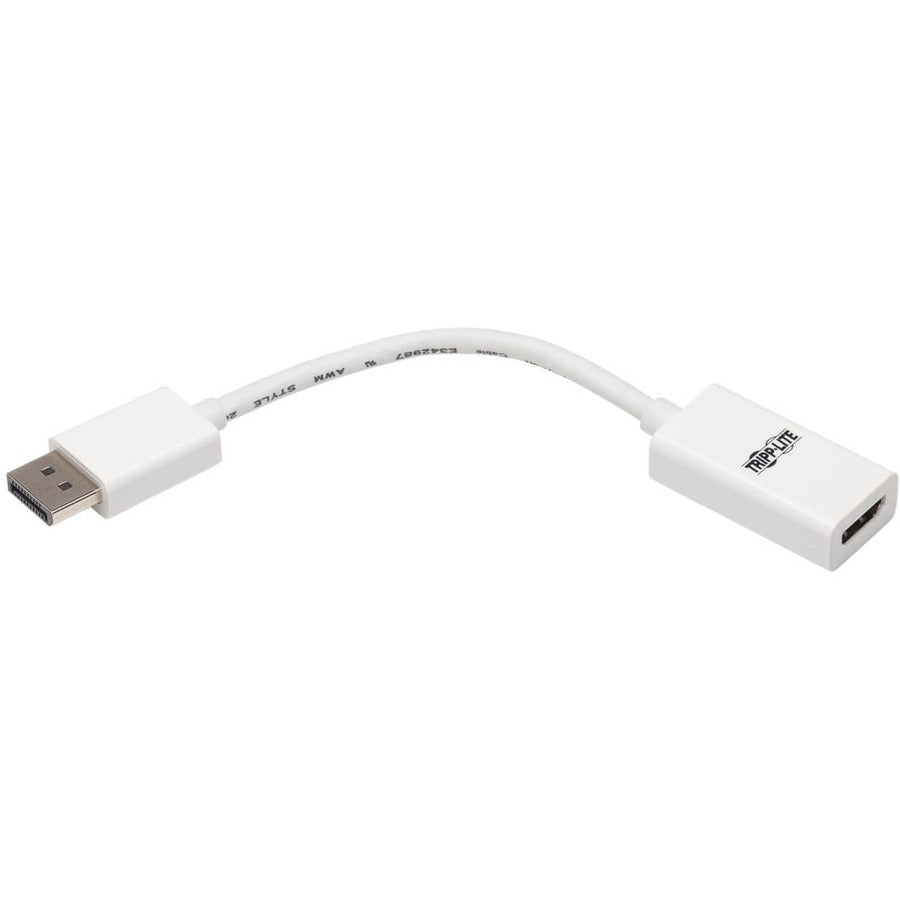Tripp Lite by Eaton P136-06N-HDR-W Adaptateur DisplayPort vers HDMI 4K - M/F, Blanc P136-06N-HDR-W
