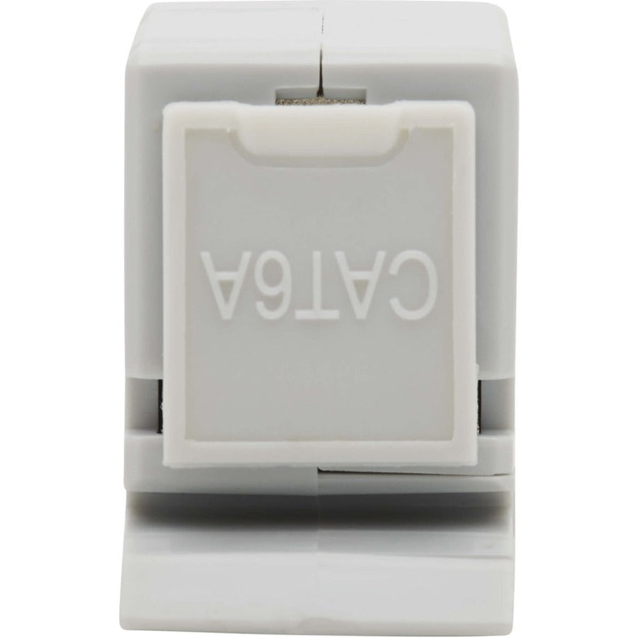 Tripp Lite by Eaton Cat6a Shielded In-Line DIN-Rail Mountable Snap-In Coupler (RJ45 F/F), TAA N235-D01-SH-6A