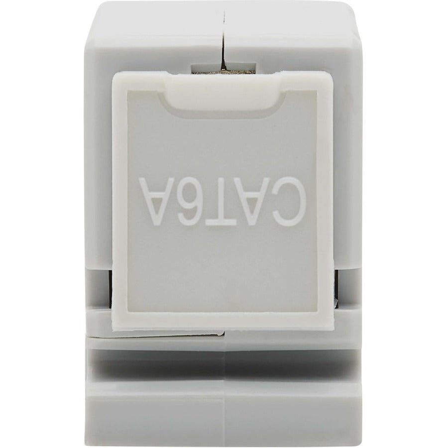 Tripp Lite by Eaton Cat6a Shielded In-Line DIN-Rail Mountable Snap-In Coupler (RJ45 F/F), TAA N235-D01-SH-6A