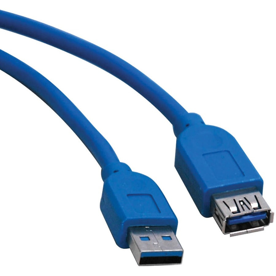 Tripp Lite by Eaton Câble d'extension USB 3.0 SuperSpeed - USB-A vers USB-A, M/F, Bleu, 16 pieds U324-016