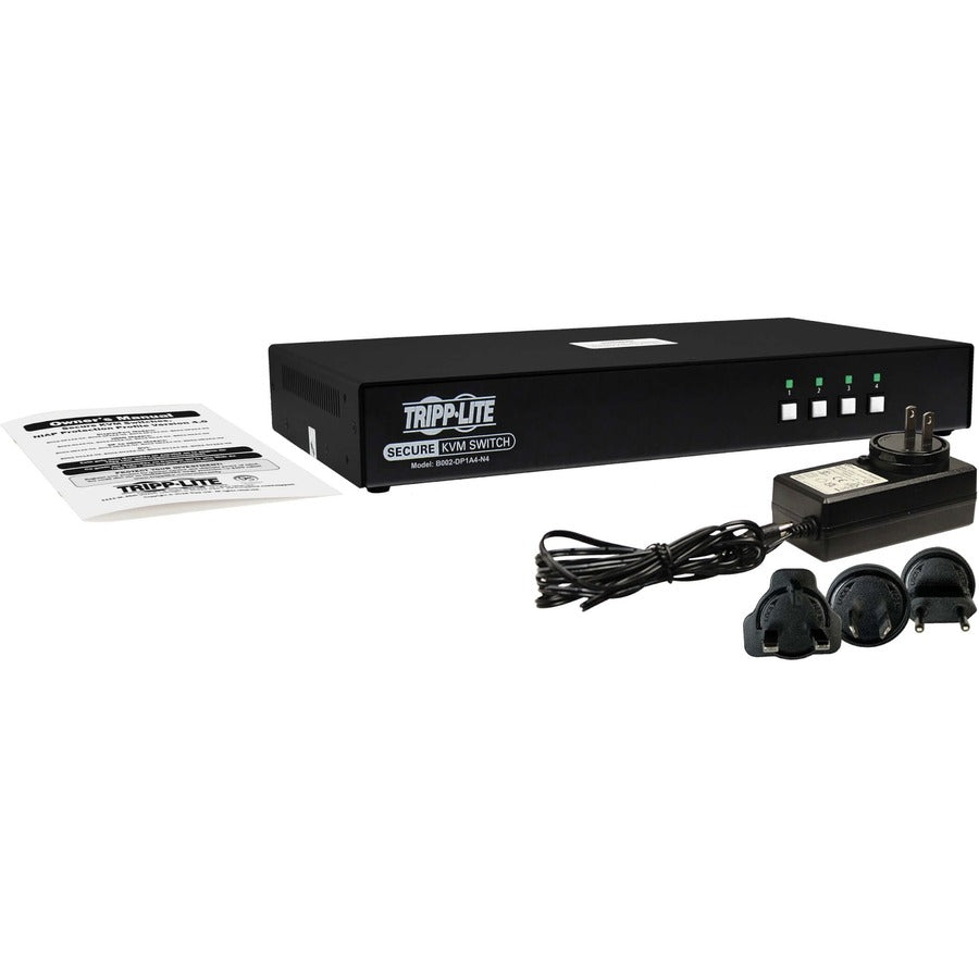 Tripp Lite par Eaton B002-DP1A4-N4 Commutateur KVM DisplayPort 4 ports certifié NIAP PP4.0 B002-DP1A4-N4