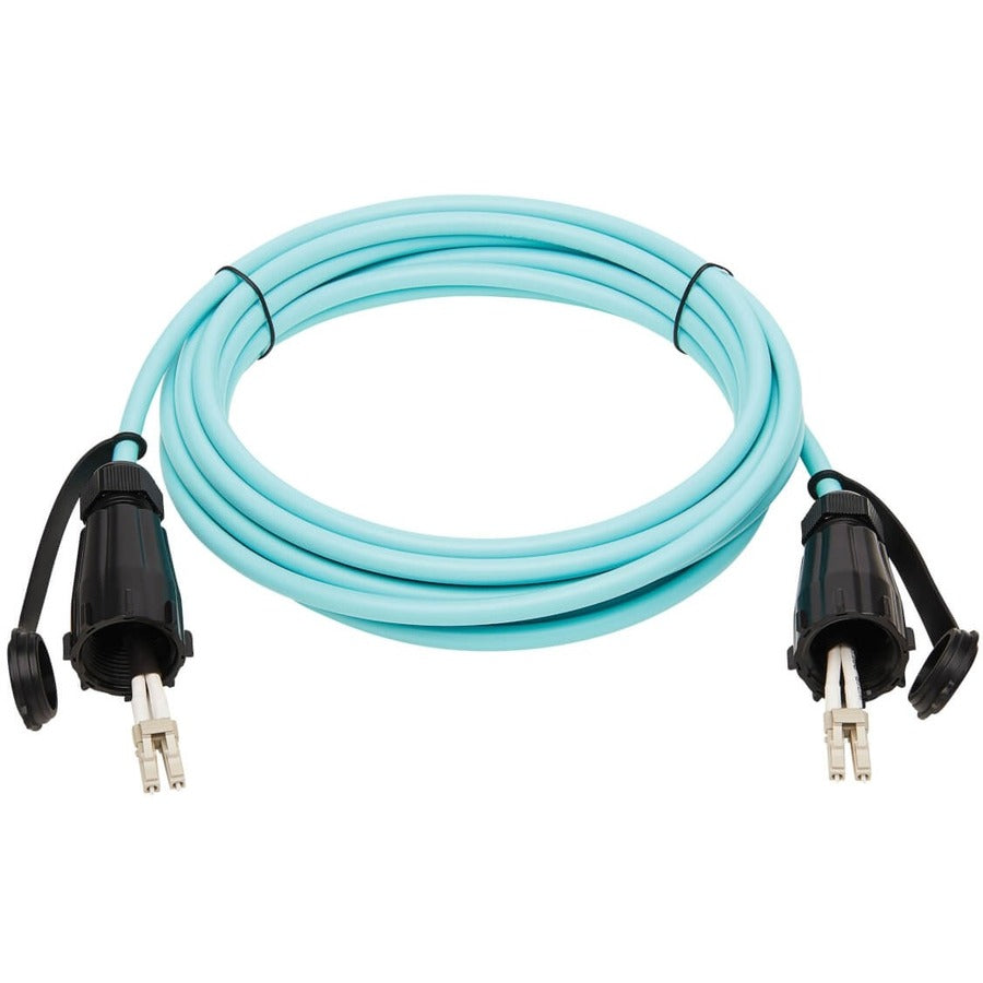 Tripp Lite by Eaton N820-05M-IND Câble de brassage fibre multimode duplex 50/125 OM3 10 Go, Aqua, 5 m N820-05M-IND