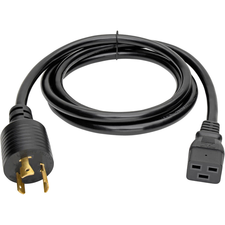 Câble d'extension de cordon d'alimentation Tripp Lite de 12 pieds L6-20P à C19 pour PDU/UPS robuste 20A 12 AWG 12' P040-012