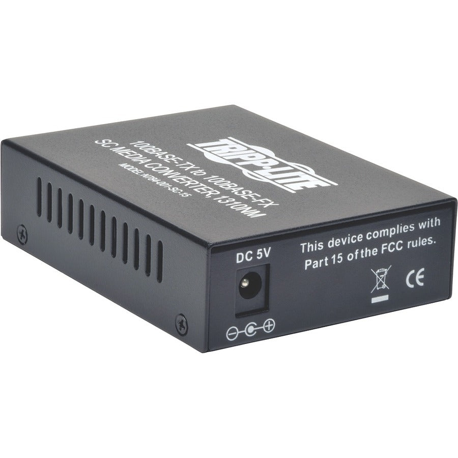 Convertisseur de média monomode Tripp Lite par Eaton 10/100 SC, 15 km, 1310 nm N784-001-SC-15