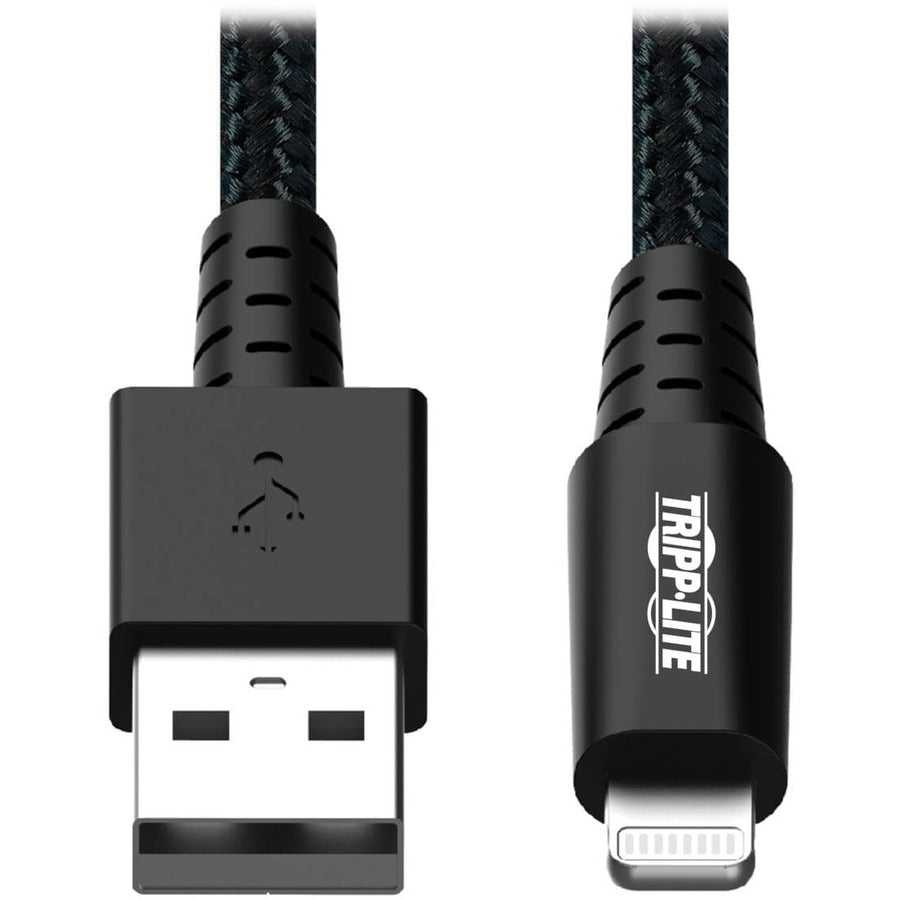 Câble robuste USB-A vers Lightning (M/M) Tripp Lite by Eaton, gris, 1,8 m (6 pi) M100-006-GY-MAX