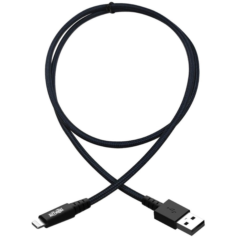 Câble robuste USB-A vers Lightning (M/M) Tripp Lite by Eaton, gris, 1,8 m (6 pi) M100-006-GY-MAX