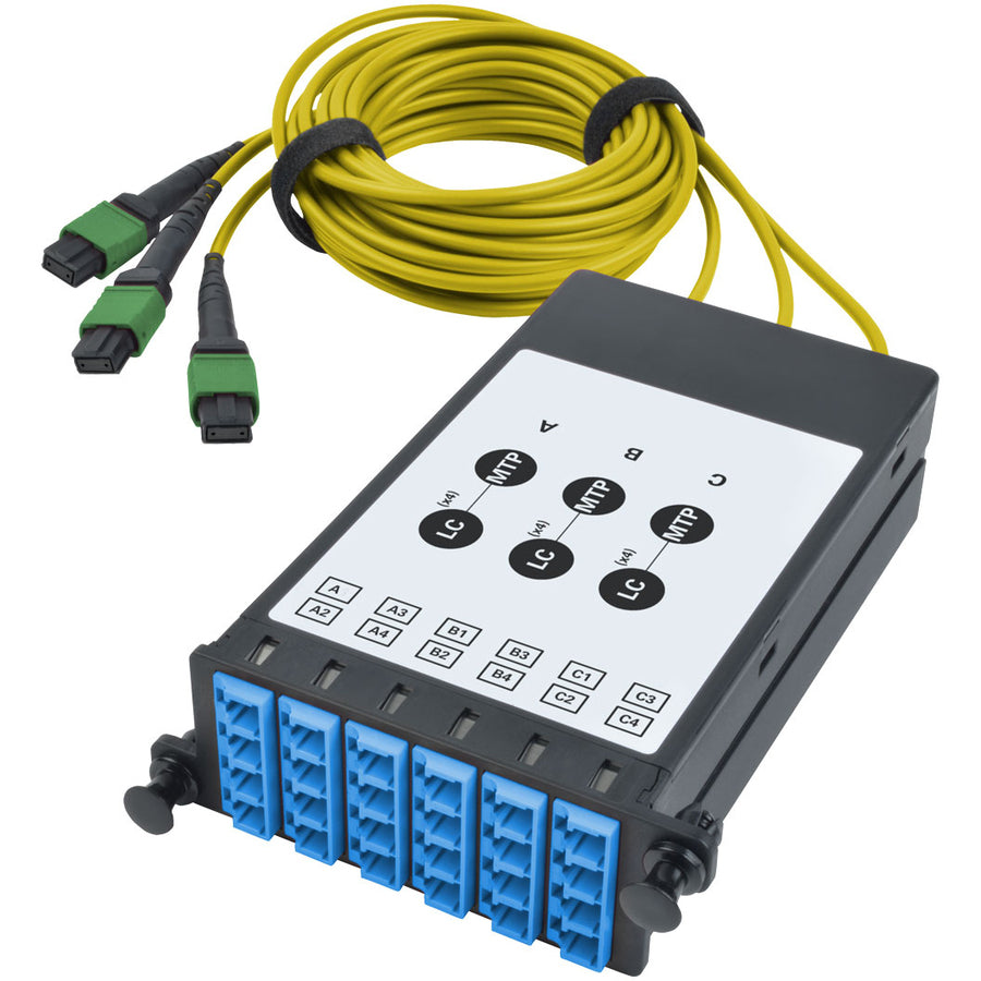 Tripp Lite par Eaton N482-3M8L12S-B Cassette de dérivation de fibre 9/125 N482-3M8L12S-B