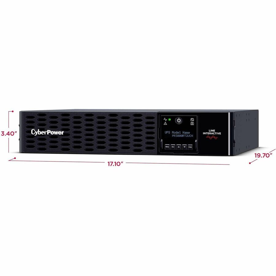 CyberPower Smart App Sinewave PR3000RT2UCN Onduleur convertible tour/rack 3 000 VA PR3000RT2UCN