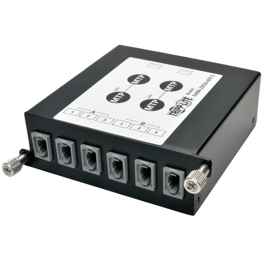 Tripp Lite 100Gb/120Gb to 40Gb Breakout Cassette 2 24-Fiber to 6 12-Fiber N484-2M24-6M12