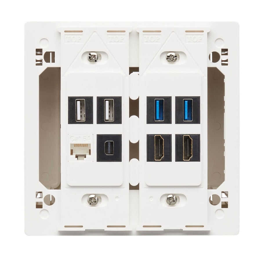 Boîte de montage Tripp Lite by Eaton N080-SMB2-WH - Blanc - Conforme TAA N080-SMB2-WH