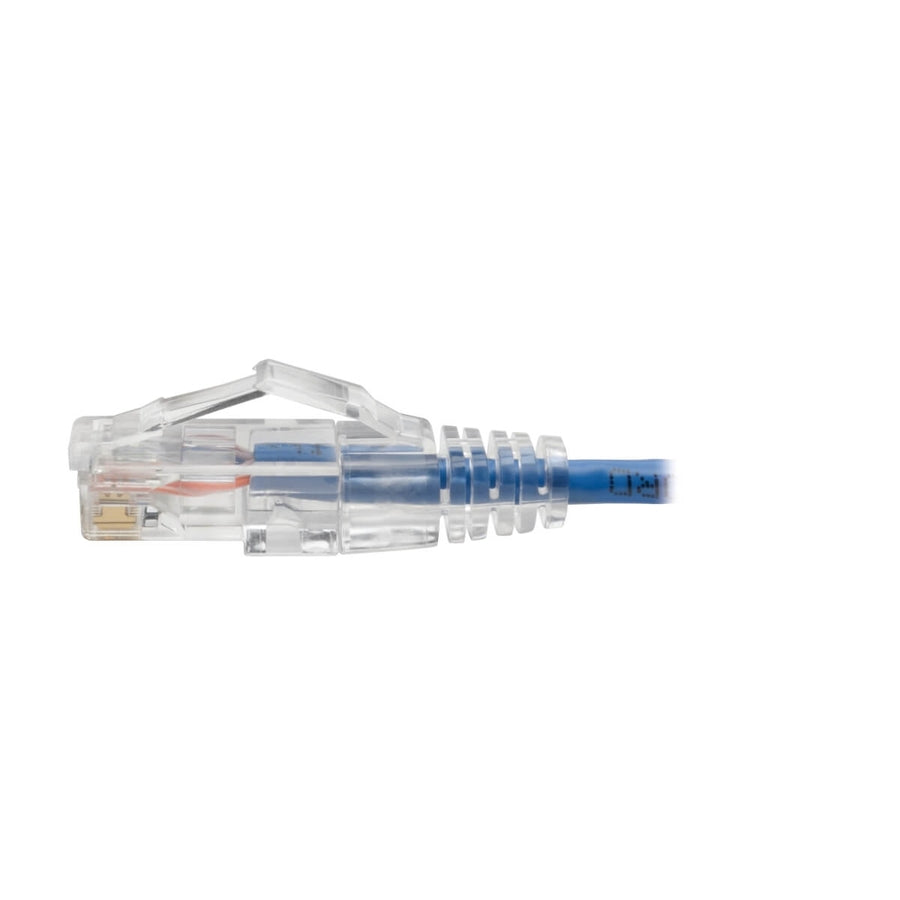 Câble de brassage UTP Tripp Lite by Eaton Cat6 (RJ45) - M/M, Gigabit, sans accroc, moulé, fin, bleu, 7 pieds N201-S07-BL