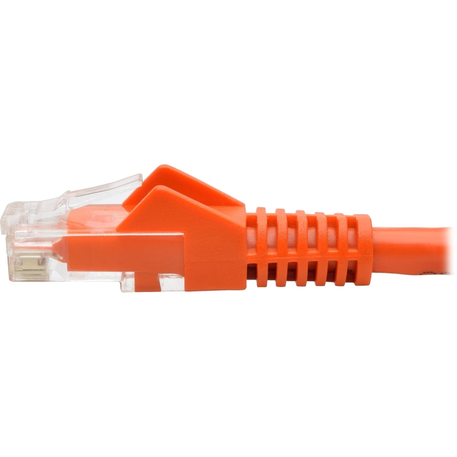 Tripp Lite by Eaton Cat6 Gigabit Câble de raccordement UTP moulé sans accroc (RJ45 M/M), Orange, 0,3 m N201-001-OR