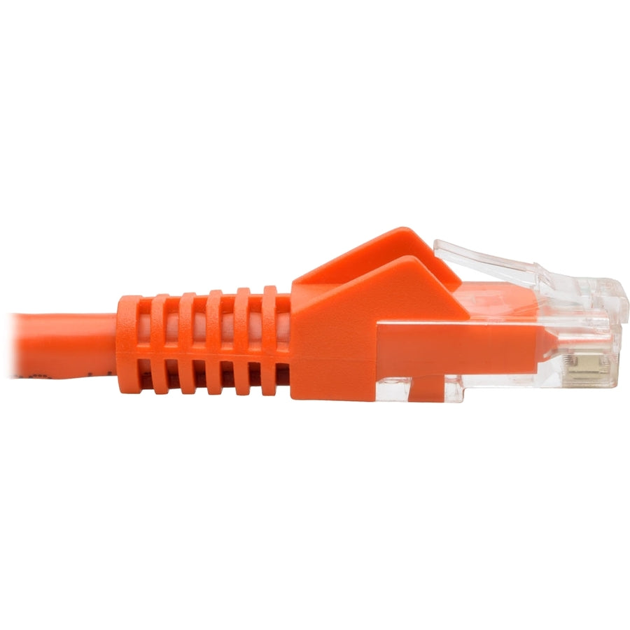 Tripp Lite by Eaton Cat6 Gigabit Câble de raccordement UTP moulé sans accroc (RJ45 M/M), Orange, 0,3 m N201-001-OR