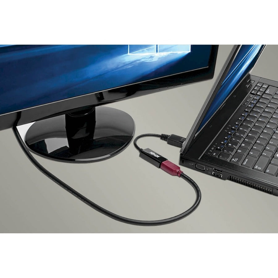 Tripp Lite by Eaton DisplayPort to HDMI 2.0 Adapter-M/F, Latching Connector, 4K@60 Hz, 6 in., Black P136-06N-H2V2LB