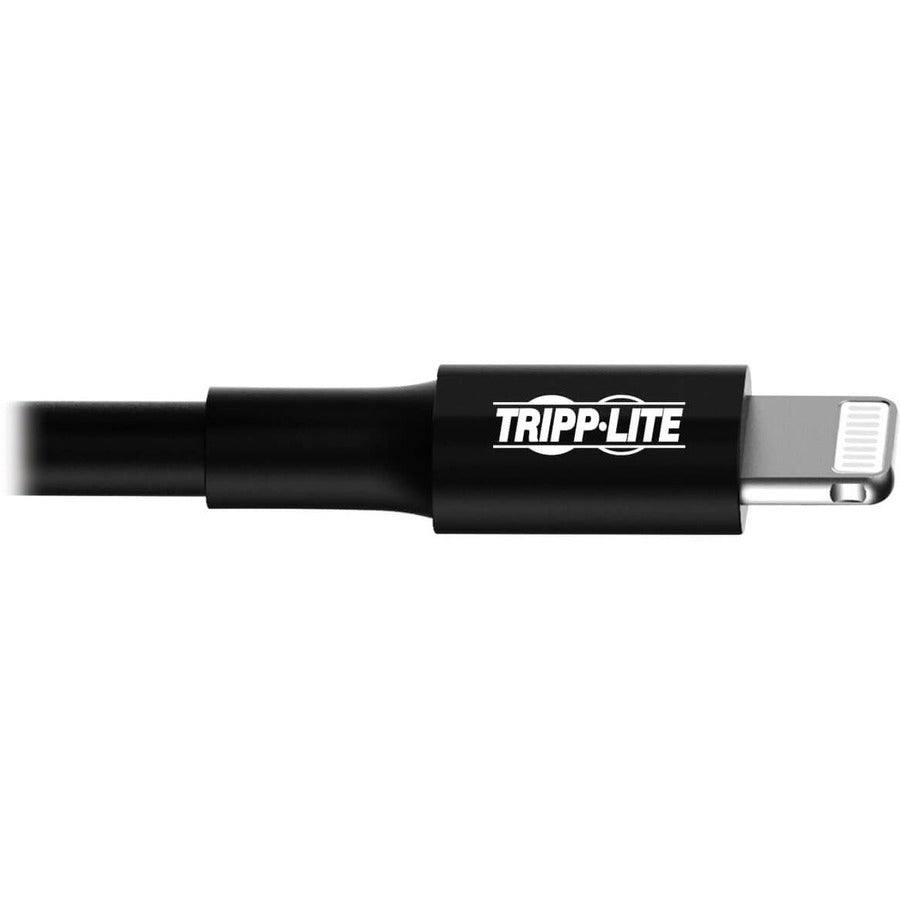 Tripp Lite 10ft Lightning USB/Sync Charge Cable for Apple Iphone / Ipad Black 10' M100-010-BK
