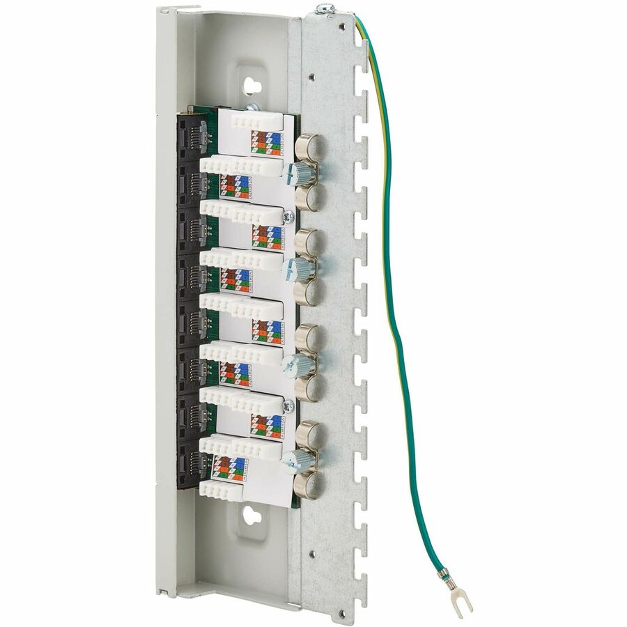 Panneau de brassage Tripp Lite by Eaton Cat6a STP, 8 ports, rail DIN ou montage mural, TAA N250-SH08-DIN6A