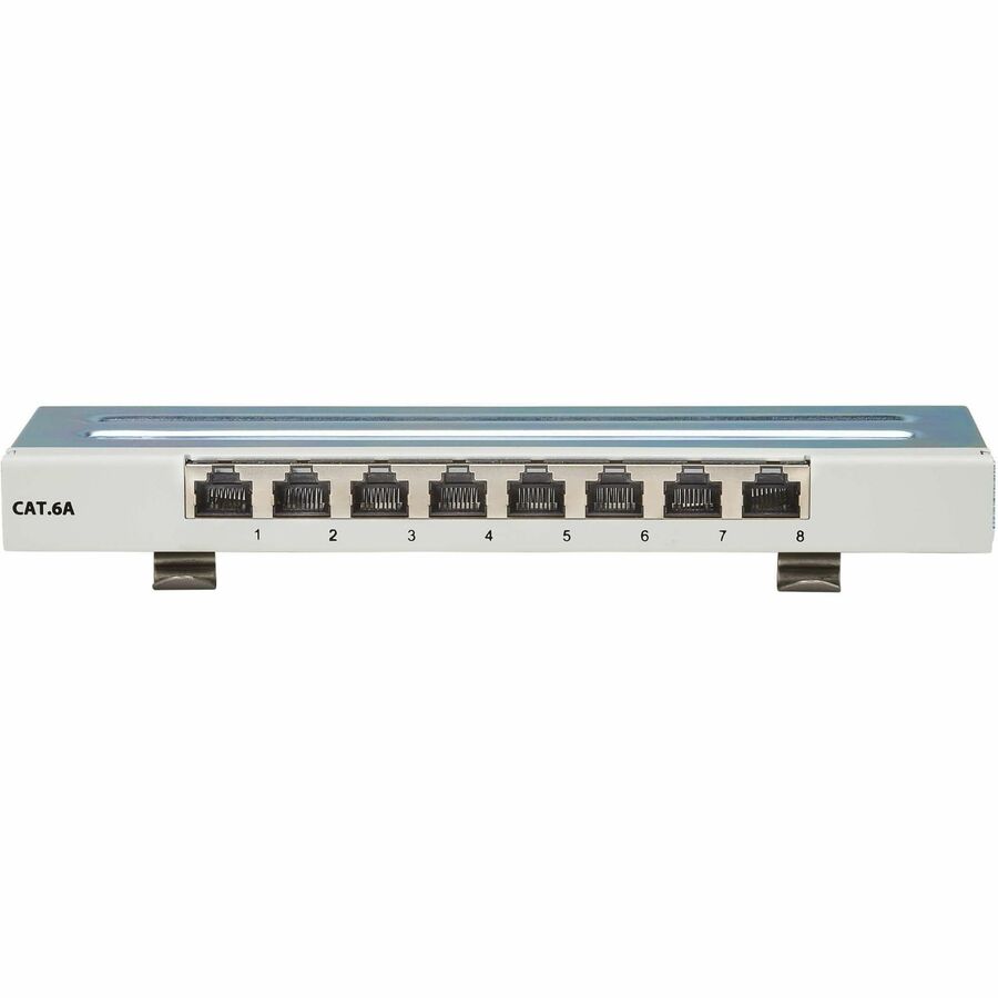 Panneau de brassage Tripp Lite by Eaton Cat6a STP, 8 ports, rail DIN ou montage mural, TAA N250-SH08-DIN6A