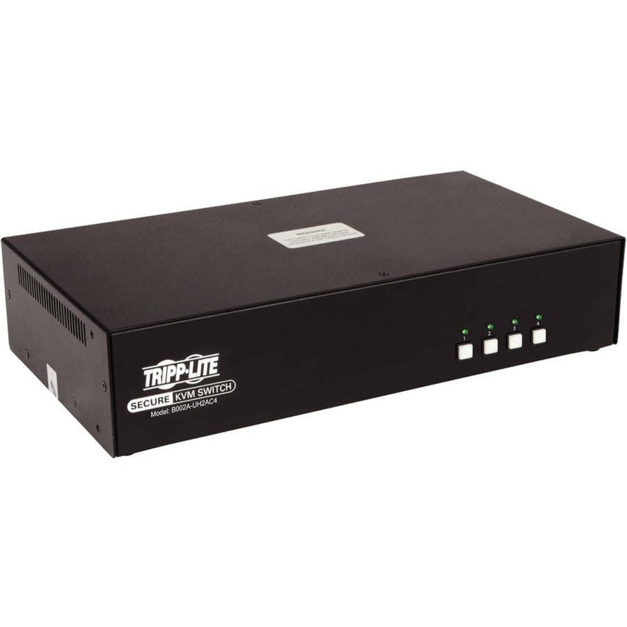 Commutateur KVM sécurisé Tripp Lite by Eaton à 4 ports, HDMI - 4K, NIAP PP3.0, audio, CAC, TAA B002A-UH2AC4