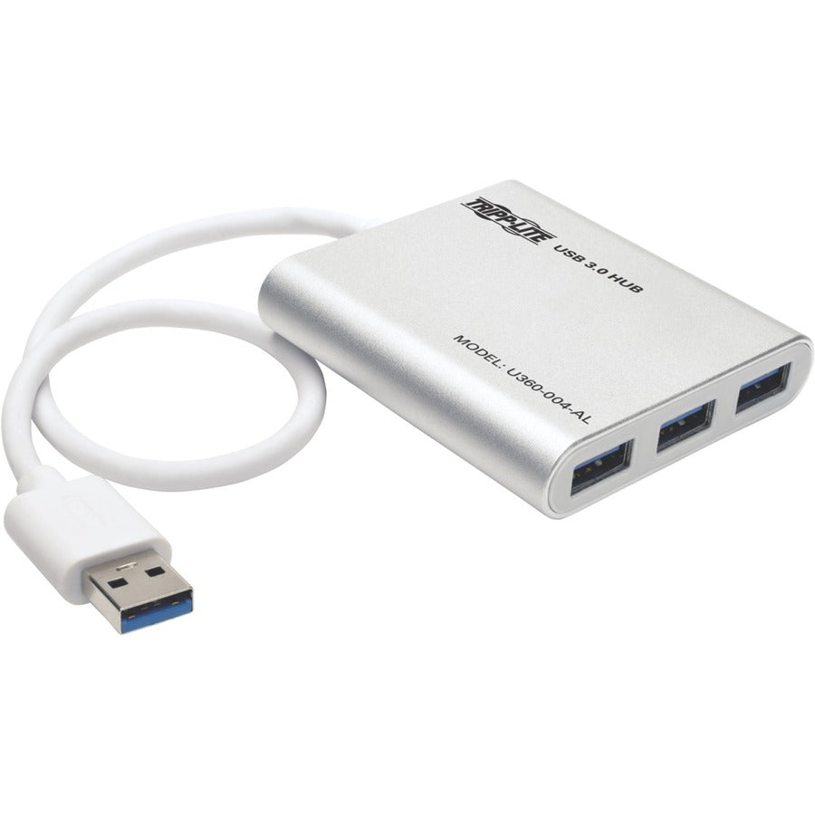 Tripp Lite by Eaton Mini hub portable USB 3.0 SuperSpeed 4 ports, aluminium U360-004-AL