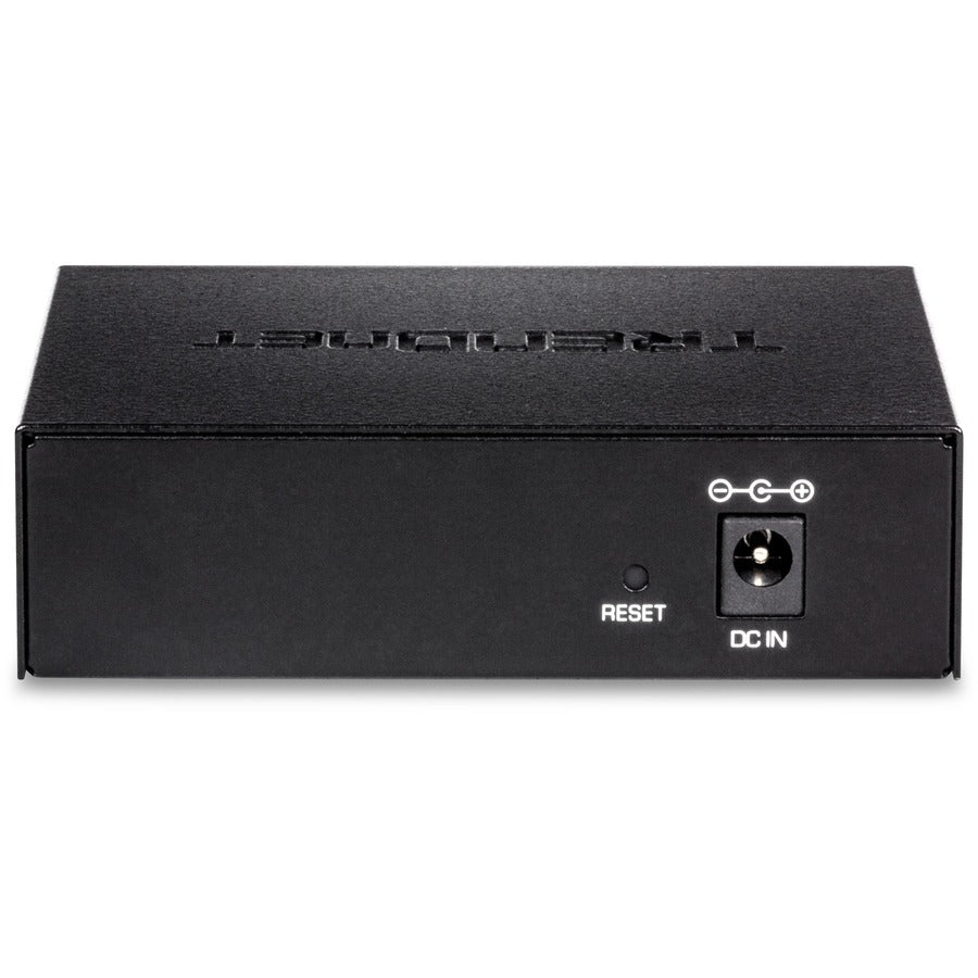 Commutateur EdgeSmart Gigabit 5 ports TRENDnet ; TEG-S50ES ; 5 ports Gigabit ; Capacité de commutation de 10 Gbit/s ; Commutateur de bureau réseau Ethernet ; Switch Gigabit intelligent géré ; Métal; Sans ventilateur ; Protection à vie TEG-S50ES