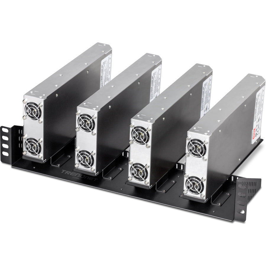 TRENDnet TI-R4U, châssis vertical d'alimentation industrielle monté en rack 19" pour TI-RSP100048 TI-R4U