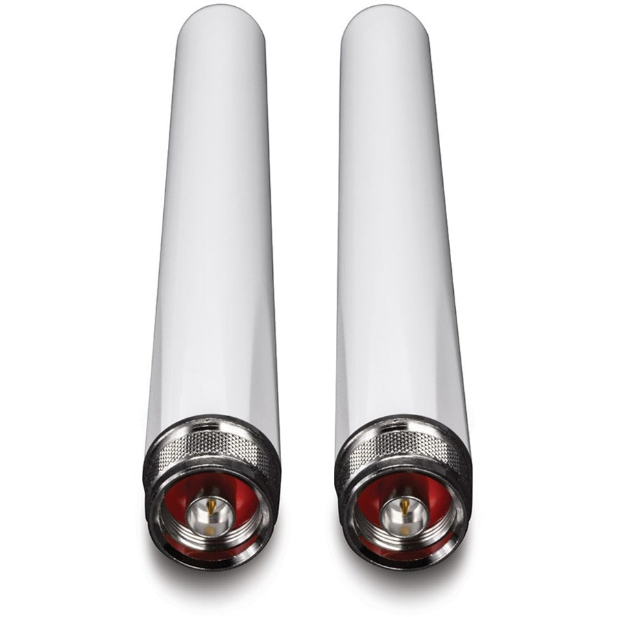 TRENDnet Kit d'antenne omnidirectionnelle double bande extérieure 5/7 dBi, connecteurs mâles de type N, prend en charge 2,4 et 5 GHz, antennes omnidirectionnelles, utilisation avec les routeurs et points d'accès 802.11ac/n/g/b/a, blanc, TEW- AO57 TEW-AO57